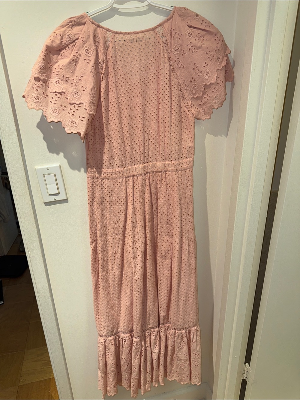 LoveShackFancy Pink Eyelet Maxi Dress - Picture 4 of 6